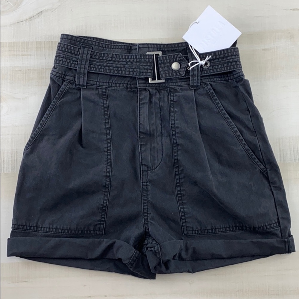 PISTOLA Arita Short in Licorice Highwaist Belted - Picture 4 of 15